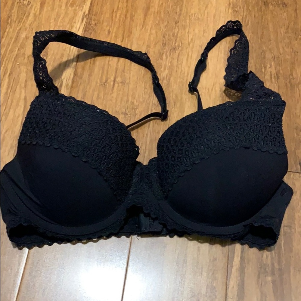 Black lace Aerie bra.